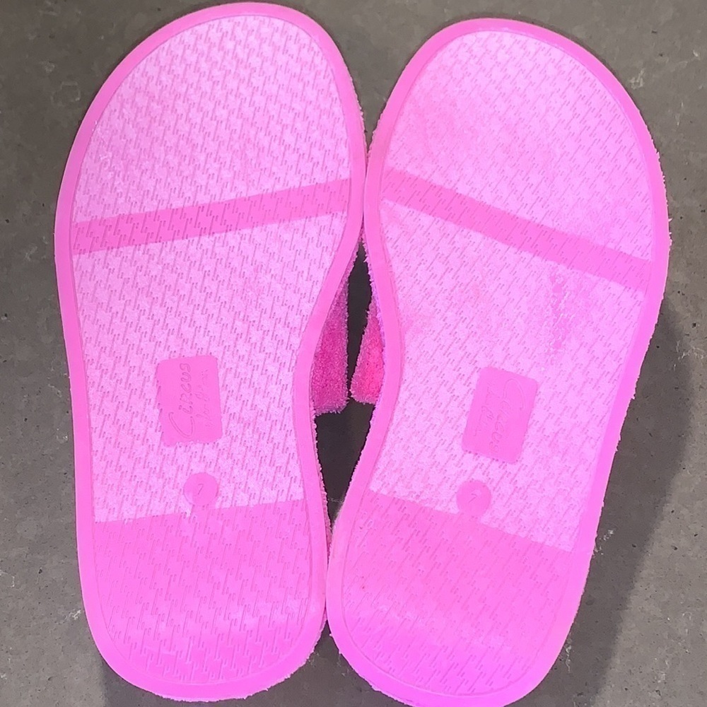 NWOT Circus by Sam Edelman Latasha Pink Terry Wedge Slide Sandals 7 - Picture 12 of 14